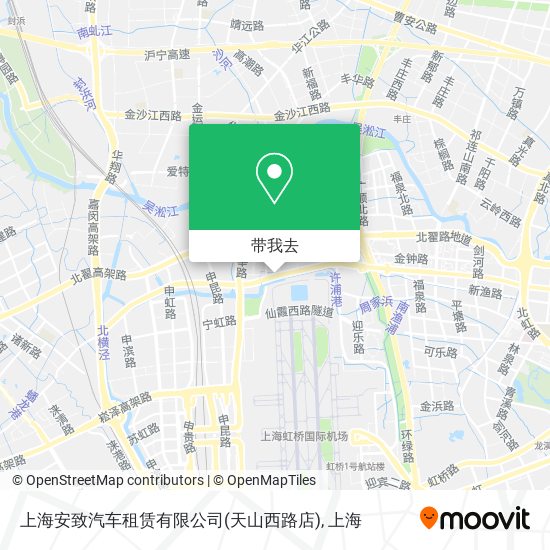 上海安致汽车租赁有限公司(天山西路店)地图