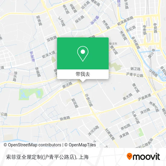 索菲亚全屋定制(沪青平公路店)地图