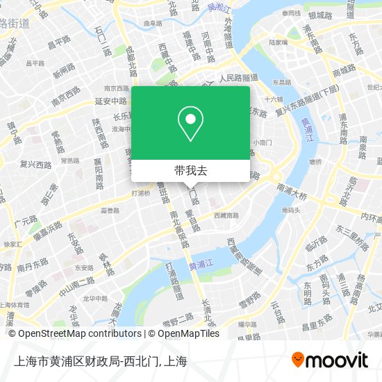 上海市黄浦区财政局-西北门地图