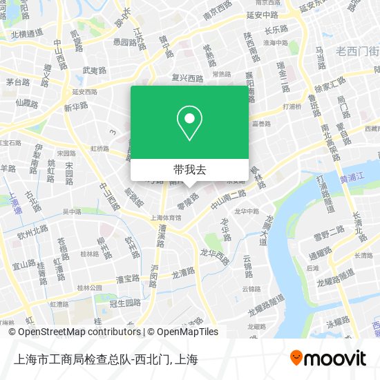上海市工商局检查总队-西北门地图