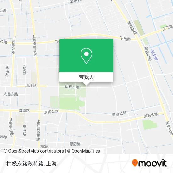 拱极东路秋荷路地图
