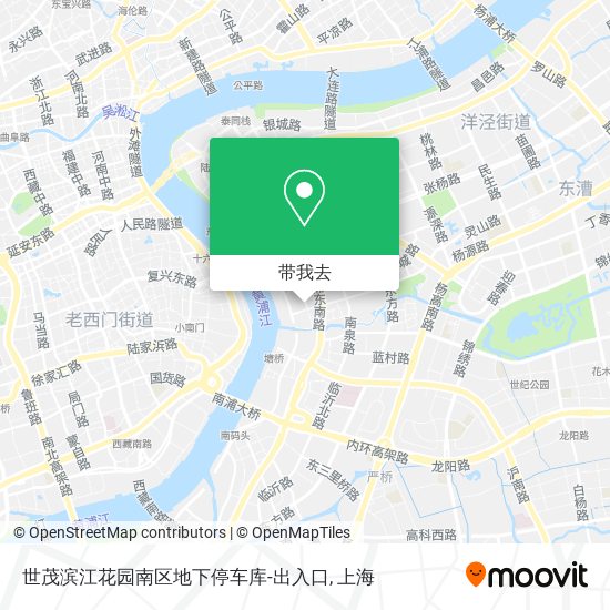 世茂滨江花园南区地下停车库-出入口地图