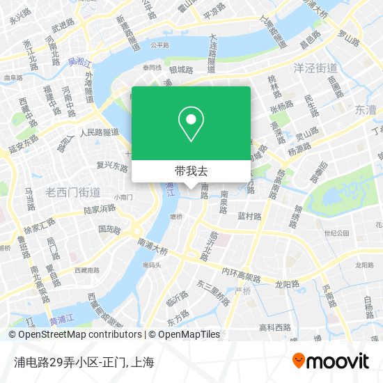 浦电路29弄小区-正门地图