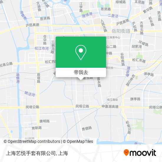 上海艺悦手套有限公司地图