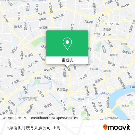上海蓓贝月嫂育儿嫂公司地图