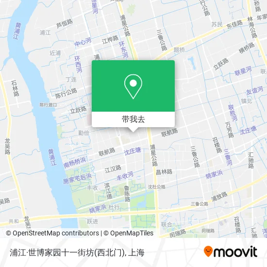 浦江·世博家园十一街坊(西北门)地图