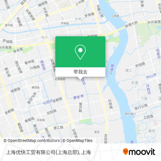 上海优快工贸有限公司(上海总部)地图