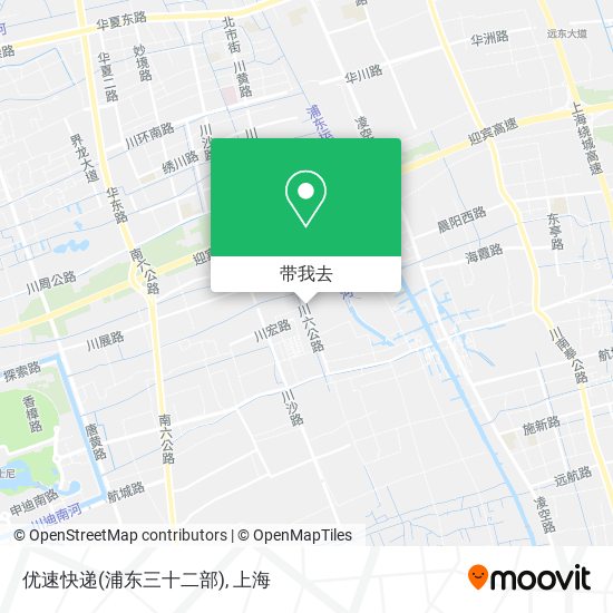 优速快递(浦东三十二部)地图