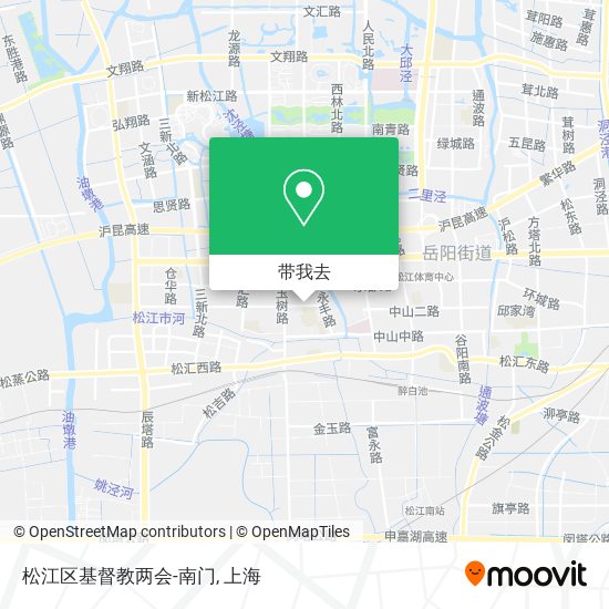 松江区基督教两会-南门地图