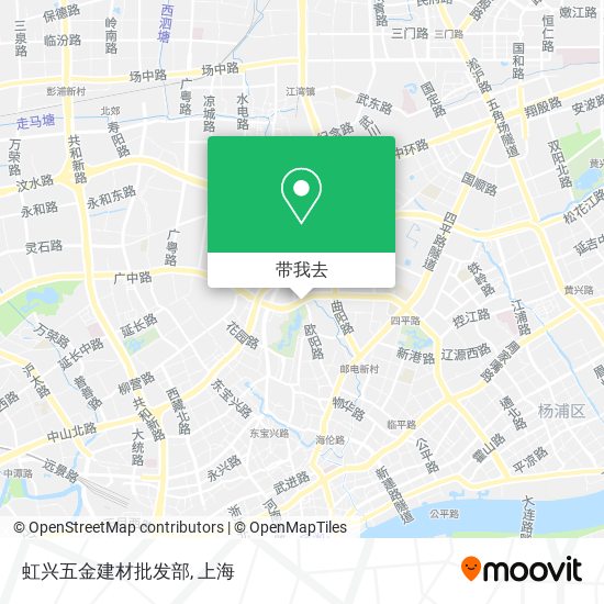 虹兴五金建材批发部地图