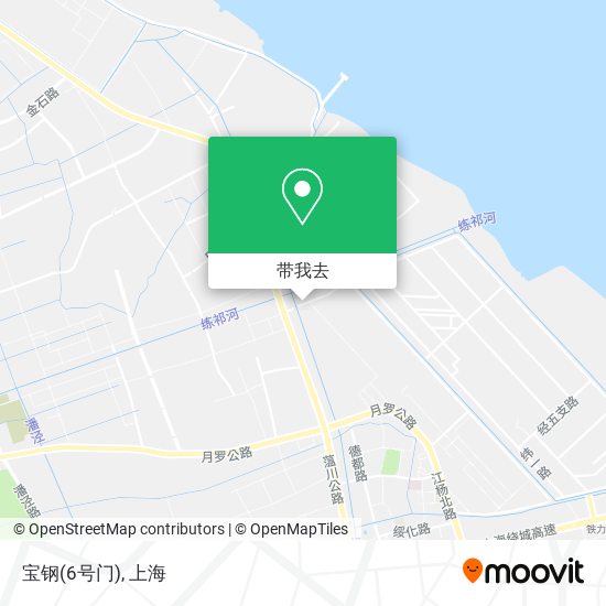 宝钢(6号门)地图