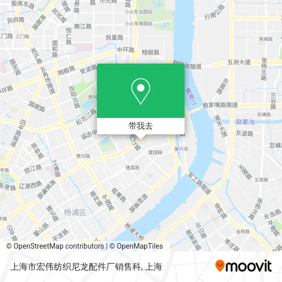 上海市宏伟纺织尼龙配件厂销售科地图