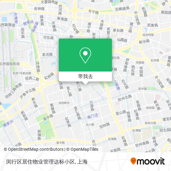 闵行区居住物业管理达标小区地图