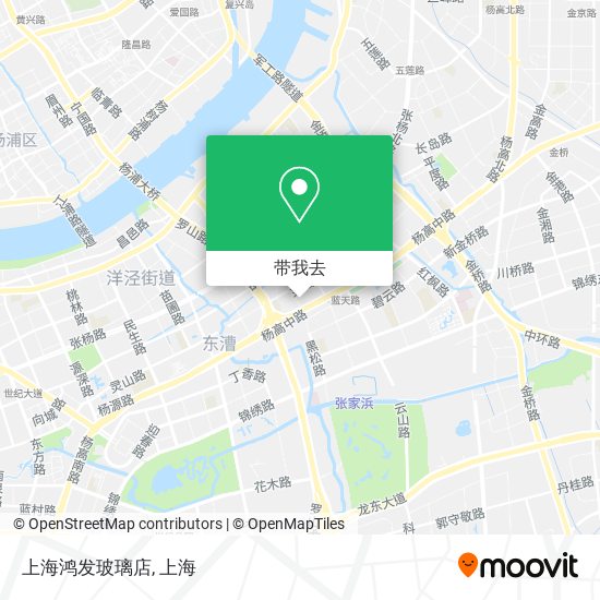 上海鸿发玻璃店地图