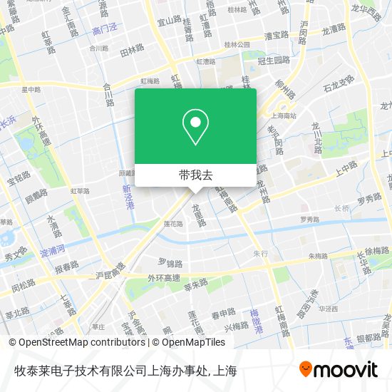 牧泰莱电子技术有限公司上海办事处地图