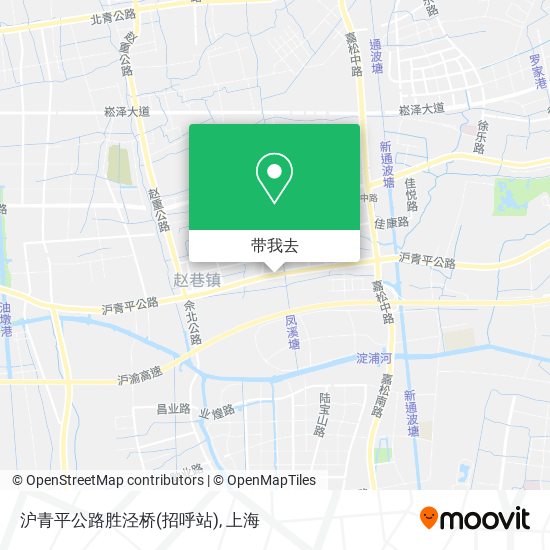 沪青平公路胜泾桥(招呼站)地图