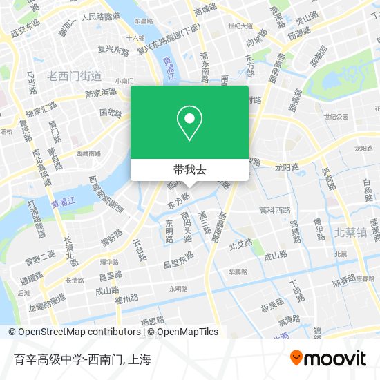 育辛高级中学-西南门地图