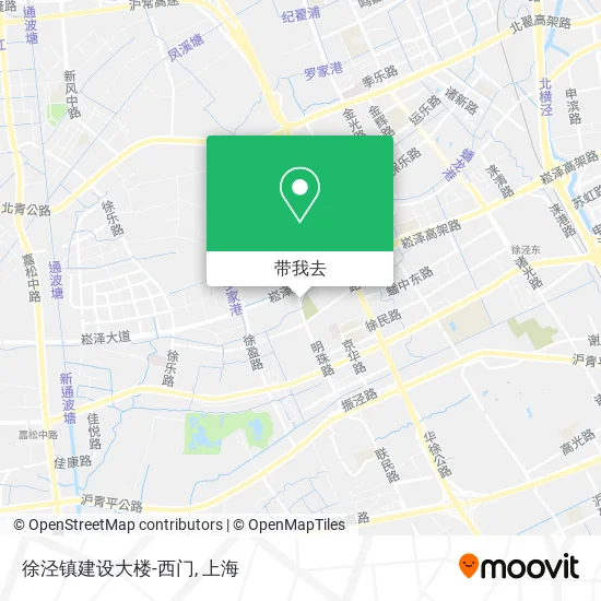 徐泾镇建设大楼-西门地图