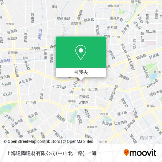 上海建陶建材有限公司(中山北一路)地图