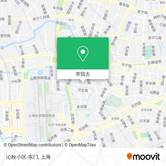 沁秋小区-东门地图