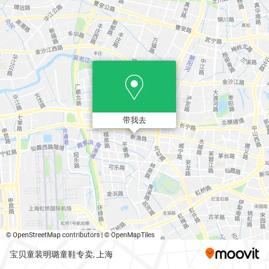 宝贝童装明璐童鞋专卖地图