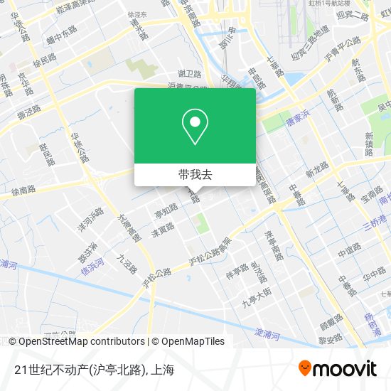 21世纪不动产(沪亭北路)地图