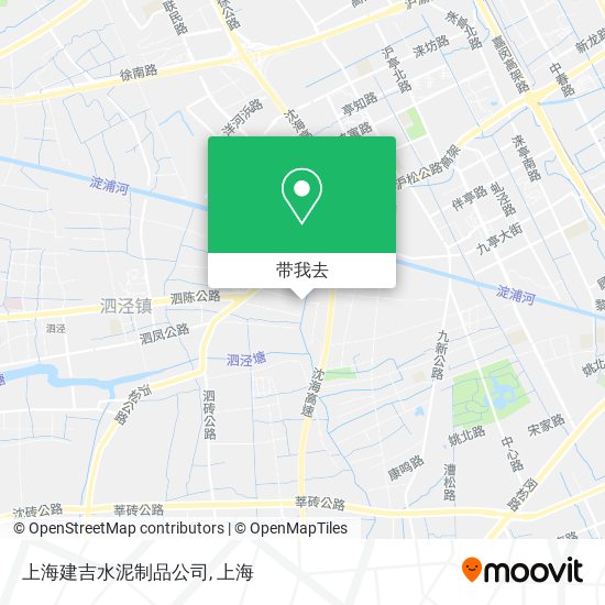 上海建吉水泥制品公司地图