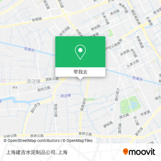 上海建吉水泥制品公司地图