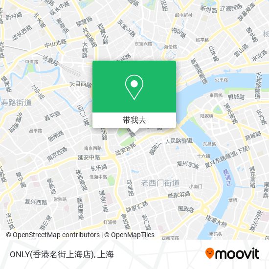 ONLY(香港名街上海店)地图