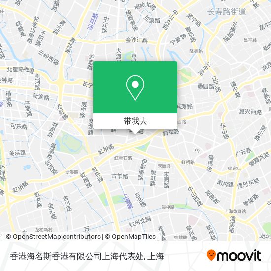 香港海名斯香港有限公司上海代表处地图