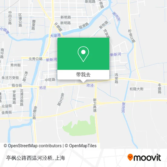亭枫公路西温河泾桥地图
