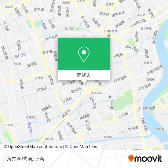 康东网球场地图