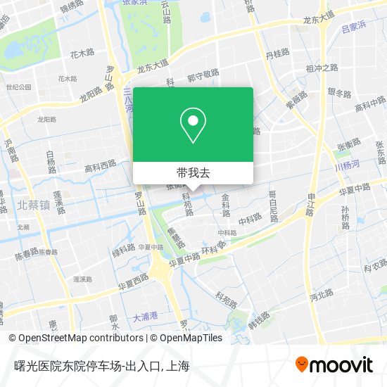 曙光医院东院停车场-出入口地图