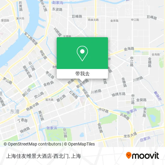 上海佳友维景大酒店-西北门地图