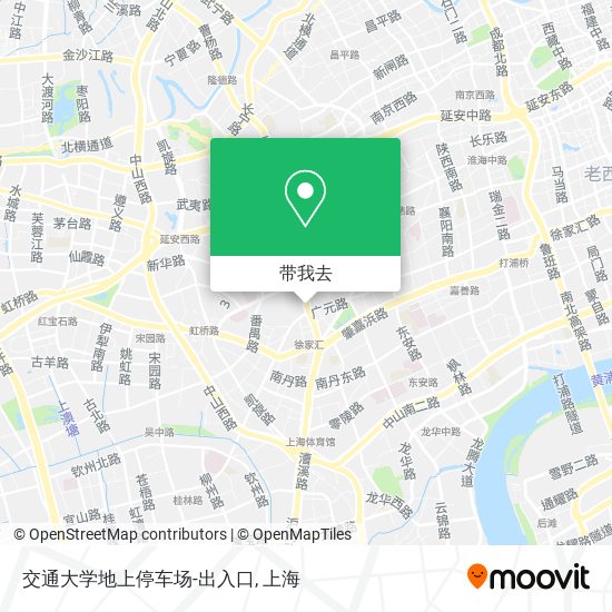 交通大学地上停车场-出入口地图