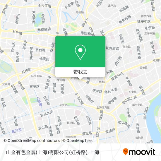 山金有色金属(上海)有限公司(虹桥路)地图