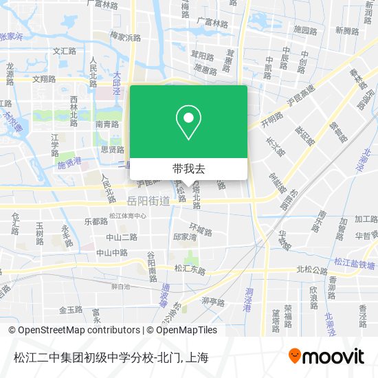 松江二中集团初级中学分校-北门地图