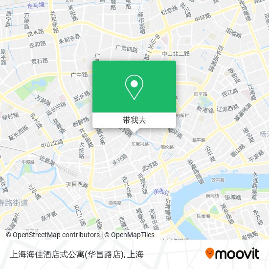 上海海佳酒店式公寓(华昌路店)地图