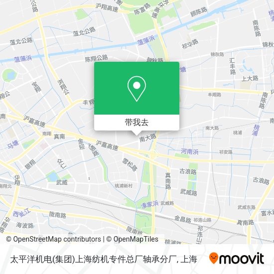 太平洋机电(集团)上海纺机专件总厂轴承分厂地图