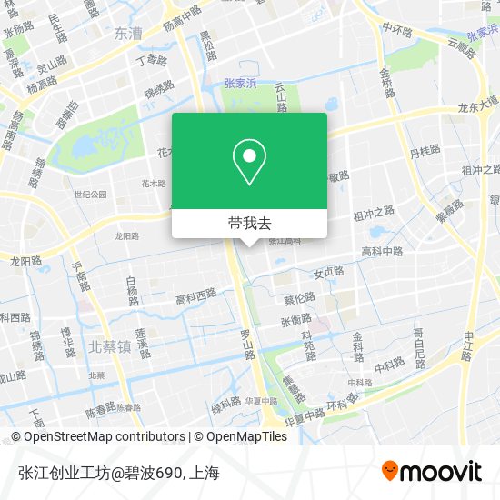 张江创业工坊@碧波690地图