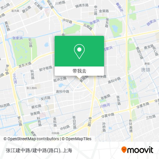 张江建中路/建中路(路口)地图