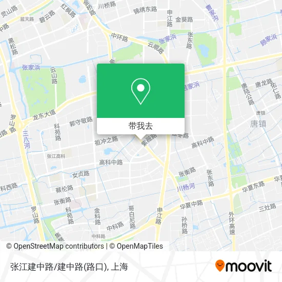 张江建中路/建中路(路口)地图