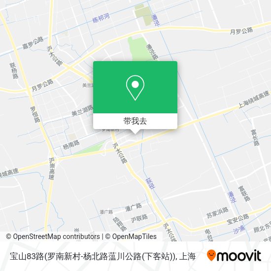 宝山83路(罗南新村-杨北路蕰川公路(下客站))地图