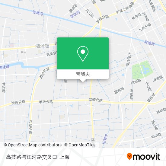 高技路与江河路交叉口地图