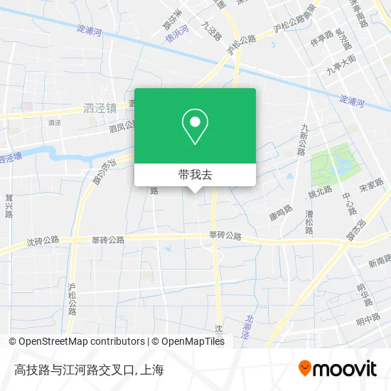 高技路与江河路交叉口地图