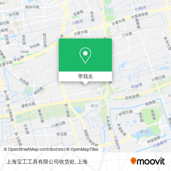 上海宝工工具有限公司收货处地图
