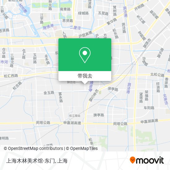 上海木林美术馆-东门地图