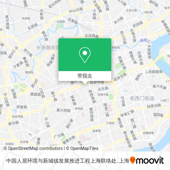 中国人居环境与新城镇发展推进工程上海联络处地图