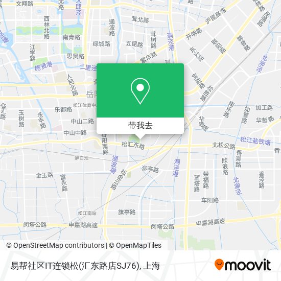 易帮社区IT连锁松(汇东路店SJ76)地图