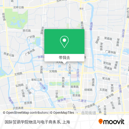 国际贸易学院物流与电子商务系地图